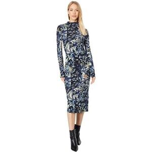 Ted Baker Sexy, Navy Floral Long Sleeve Dress-LIKE NEW CONDITION